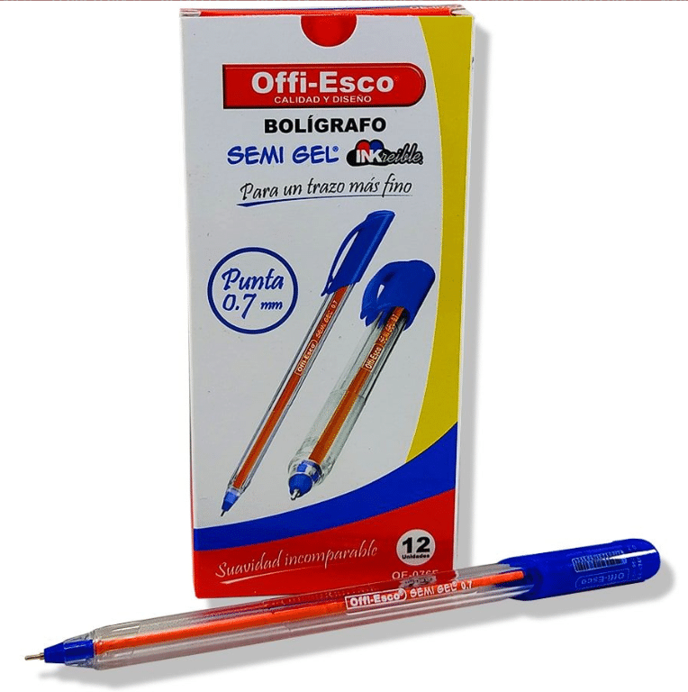 Bolígrafos Azules Caja x12